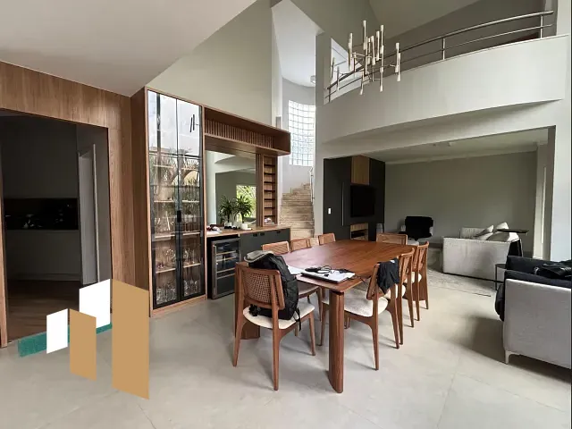 Casa com 502m² 3 quartos e 5 banheiros, à venda, no bairro Chácara Areal em Indaiatuba