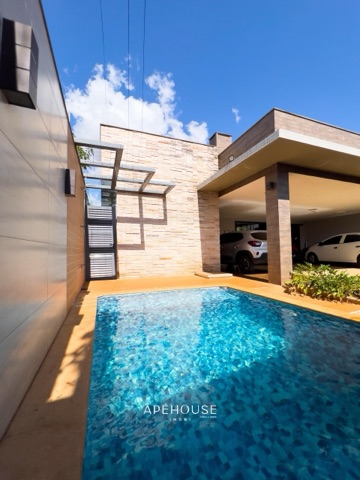 Foto do Casa - Casa térrea à venda no Parque dos Buritis II – 4 suítes, escritório, área gourmet, piscina, 4 vagas de garagem e armários planejados | ApêHouse | Imobi