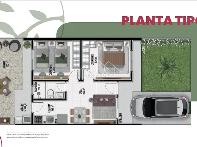 Casa 2 quartos e 1 banheiro, à venda, no bairro Estados em Fazenda Rio Grande