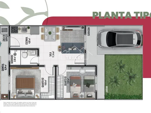 Casa 2 quartos e 1 banheiro, à venda, no bairro Estados em Fazenda Rio Grande