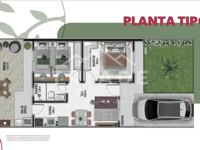Casa 2 quartos e 1 banheiro, à venda, no bairro Estados em Fazenda Rio Grande