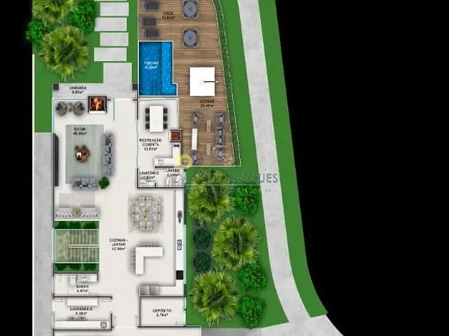 Casa com 454m² 5 quartos e 5 banheiros, à venda, no bairro Cidade Universitária Pedra Branca em Palhoça