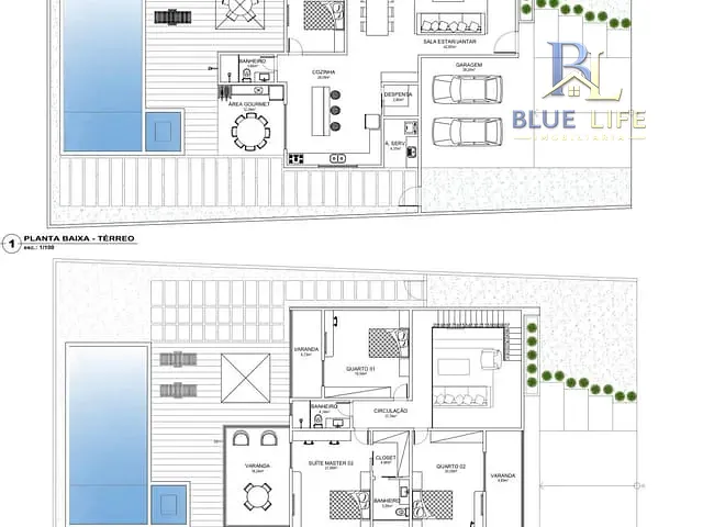 Casa com 500m² 4 quartos e 4 banheiros, à venda, no bairro Jacuhy em Serra