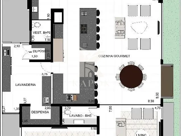 Casa com 450m² 4 quartos e 6 banheiros, à venda, no bairro Jardim Ypê em Paulínia