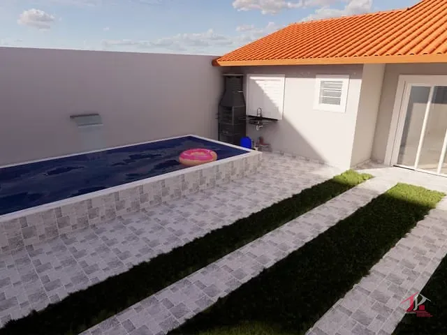 Casa 2 quartos e 2 banheiros, à venda, no bairro Jamaica (Praia) em Itanhaém