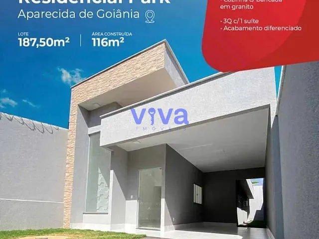 Casa com 200m² 3 quartos e 1 banheiro, à venda, no bairro Garavelo Residencial Park em Aparecida de Goiânia