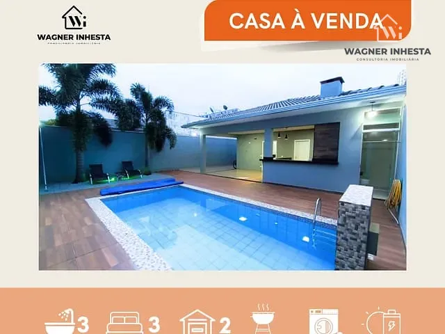 Casa com 345m² 3 quartos e 3 banheiros, à venda, no bairro Jardim Tóquio em Maringá