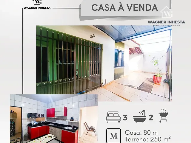 Casa com 240m² 3 quartos e 1 banheiro, à venda, no bairro Parque Alvamar II em Sarandi