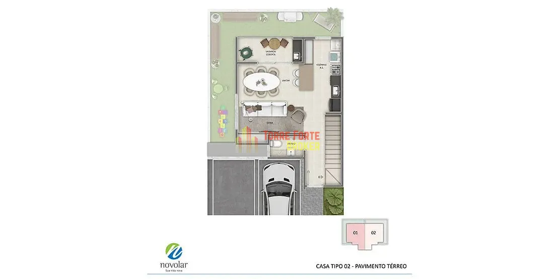 Casa, 2 quartos, 80 m² - Foto 36