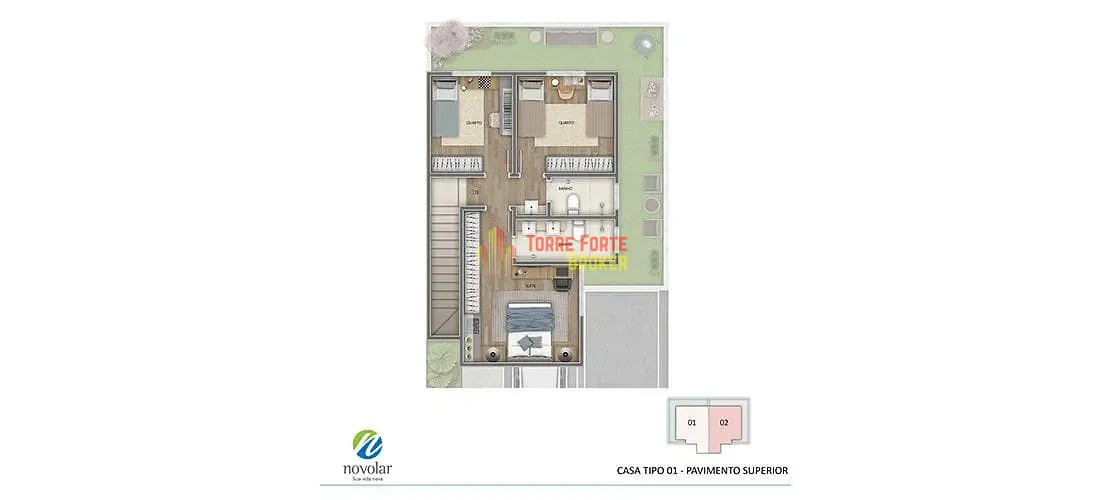 Casa, 2 quartos, 80 m² - Foto 35