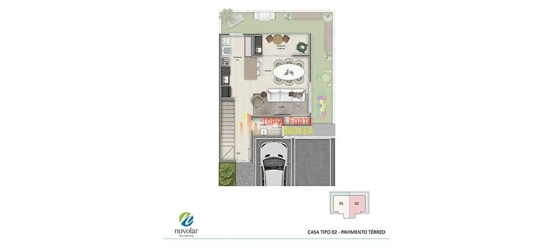 Casa, 2 quartos, 80 m² - Foto 37