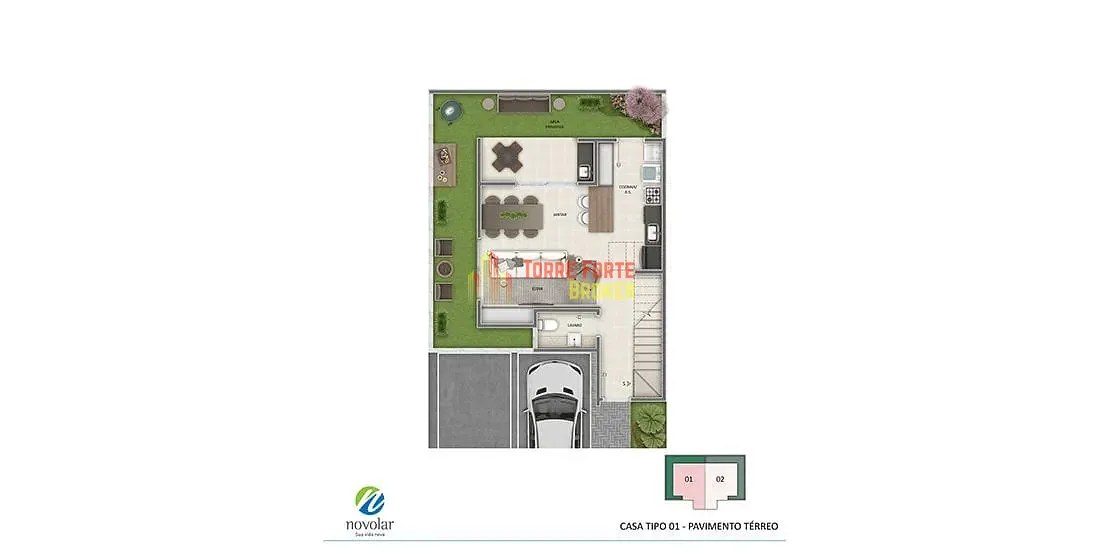 Casa, 2 quartos, 80 m² - Foto 32