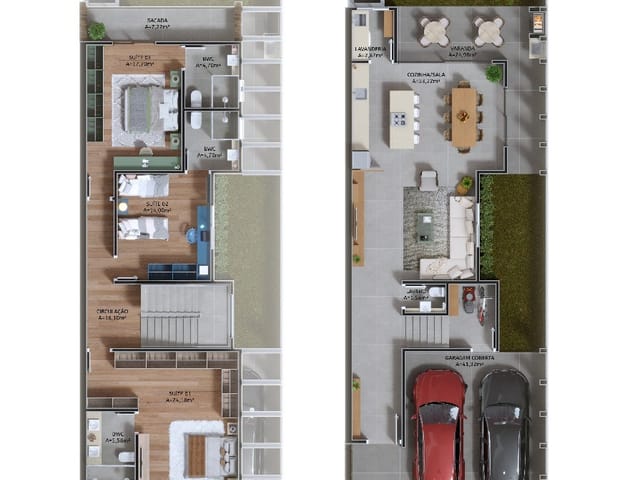 Casa 3 quartos e 4 banheiros, à venda, no bairro Cachoeira do Bom Jesus em Florianópolis