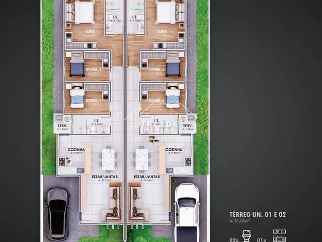 Casa 3 quartos e 1 banheiro, à venda, no bairro São Francisco em Araucária