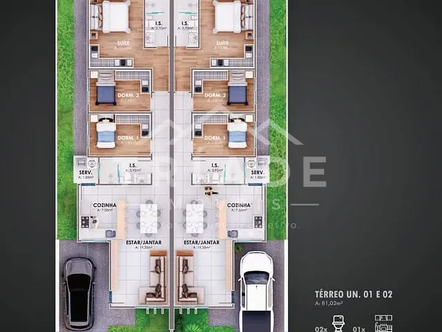 Casa 3 quartos e 1 banheiro, à venda, no bairro São Francisco em Araucária