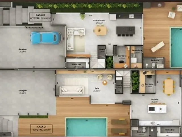 Casa com 220m² 3 quartos e 4 banheiros, à venda, no bairro Rio Tavares em Florianópolis