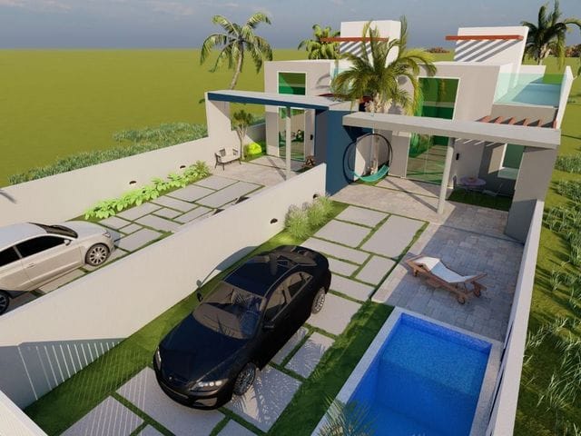 Casa com 225m², à venda, no bairro Cidade Balneária Novo Mundo I em Conde