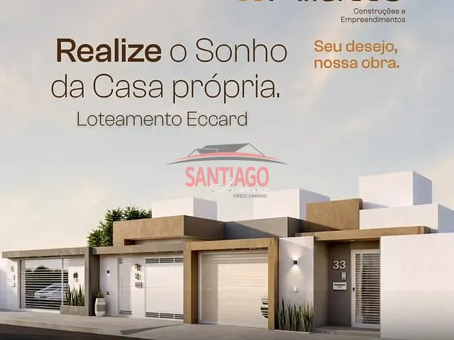 Casa 2 quartos e 1 banheiro, à venda, no bairro Eccard em Santo Antônio de Pádua