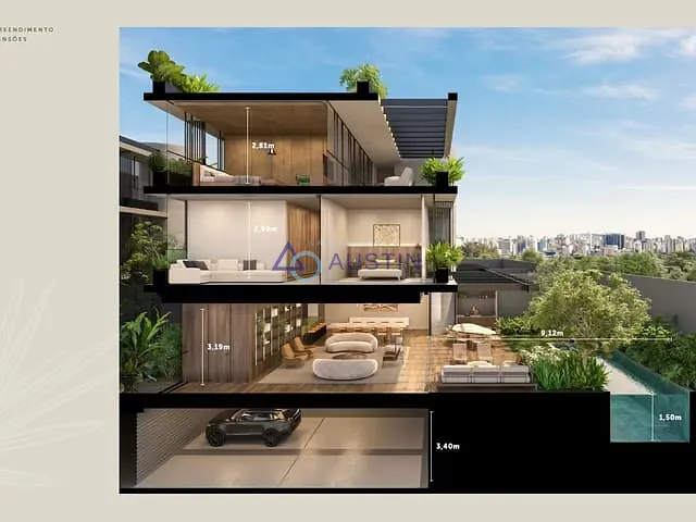 Casa com 701m² 4 quartos e 5 banheiros, à venda, no bairro Alto de Pinheiros em São Paulo