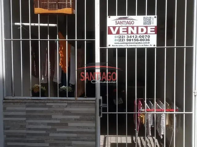 Casa 2 quartos e 1 banheiro, à venda, no bairro São Felix em Santo Antônio de Pádua