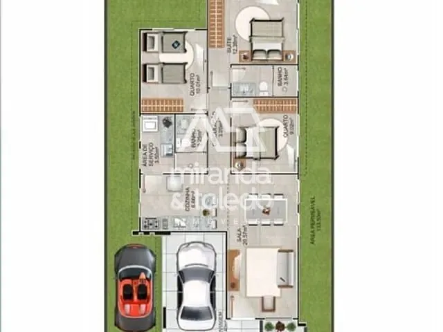 Casa com 96m² 3 quartos e 2 banheiros, à venda, no bairro Itapebussu em Guarapari
