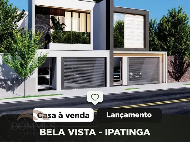Casa com 153m² 3 quartos e 5 banheiros, à venda, no bairro Bela Vista em Ipatinga