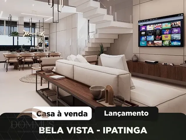 Casa com 153m² 3 quartos e 5 banheiros, à venda, no bairro Bela Vista em Ipatinga