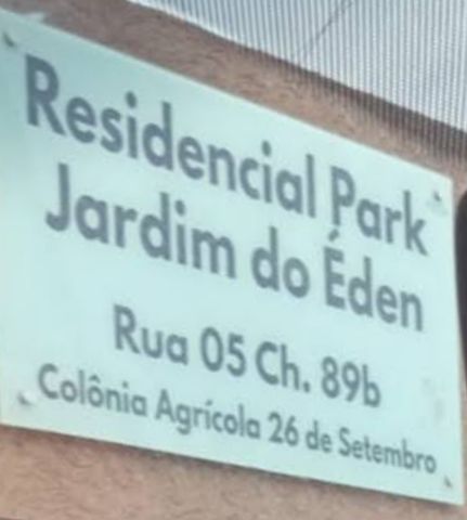 Foto do Terreno - Lote 400m2 em Condomínio Fechado várias casas construídas, na Rua 5 Chac 89B Residencial Park Jardim do Éden. | Jeziel Mendes Consultoria Imobiliária