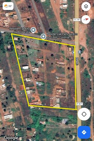 Foto do Terreno - Lote 400m2 em Condomínio Fechado várias casas construídas, na Rua 5 Chac 89B Residencial Park Jardim do Éden. | Jeziel Mendes Consultoria Imobiliária