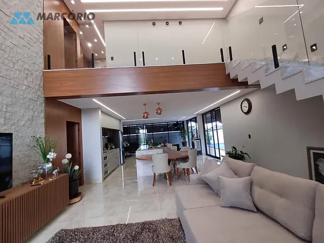 Casa com 317m² 4 quartos e 5 banheiros, à venda, no bairro Jardins Bolonha em Senador Canedo