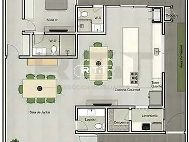 Casa com 330m² 3 quartos e 5 banheiros, à venda, no bairro Parque Brasil 500 em Paulínia