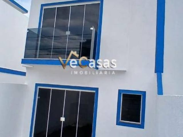 Casa com 90m² 2 quartos e 3 banheiros, à venda, no bairro Jardim Bela Vista em Rio das Ostras