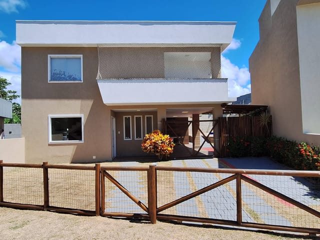 Foto do Casa - Alugo casa de luxo nascente em condomínio fechado, 539m², 6 suítes com closet, piscina, área gourmet e energia solar – Estrada do Coco, Lauro de Freitas | Santa Rosas Imóveis