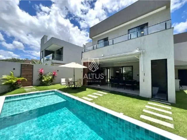 Casa 4 quartos e 5 banheiros, à venda, no bairro Alphaville (Abrantes) em Camaçari