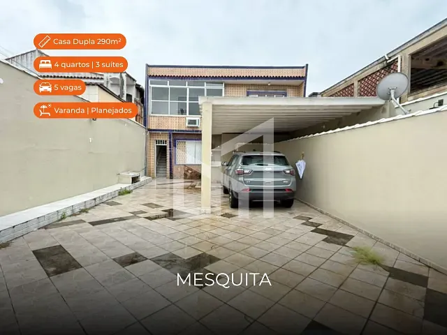 Casa 4 quartos e 5 banheiros, à venda, no bairro Juscelino em Mesquita