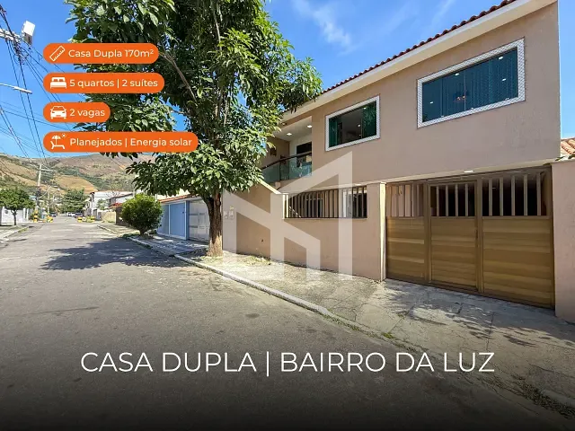 Casa 5 quartos e 4 banheiros, à venda, no bairro da Luz em Nova Iguaçu