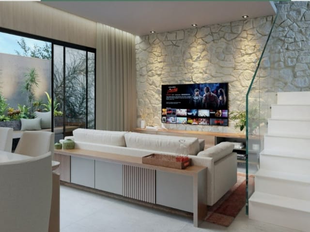 Foto do Casa - Casa em condomínio, LANÇAMENTO,  197m²,  4 suítes, área de lazer completa - Viver em meio a natureza. | Salomão Mendes Imóveis