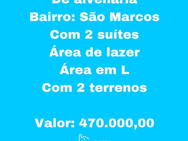 Casa 2 quartos e 2 banheiros, à venda, no bairro São Marcos em Novo Progresso