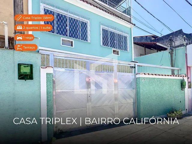 Casa 2 quartos e 2 banheiros, à venda, no bairro Califórnia em Nova Iguaçu