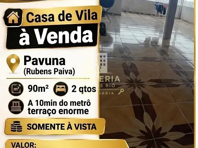 Casa 2 quartos e 1 banheiro, à venda, no bairro Pavuna em Rio de Janeiro