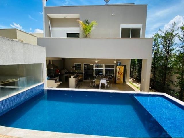 Foto do Casa - Linda Casa sobrado com 4 dormitórios, todos suítes, piscina, à venda, 345 m² - Swiss Park - Campinas/SP | Hermes Imóveis