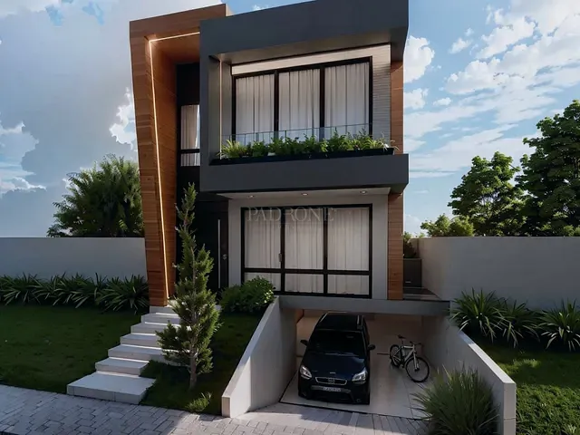 Casa 3 quartos e 4 banheiros, à venda, no bairro Santa Felicidade em Curitiba