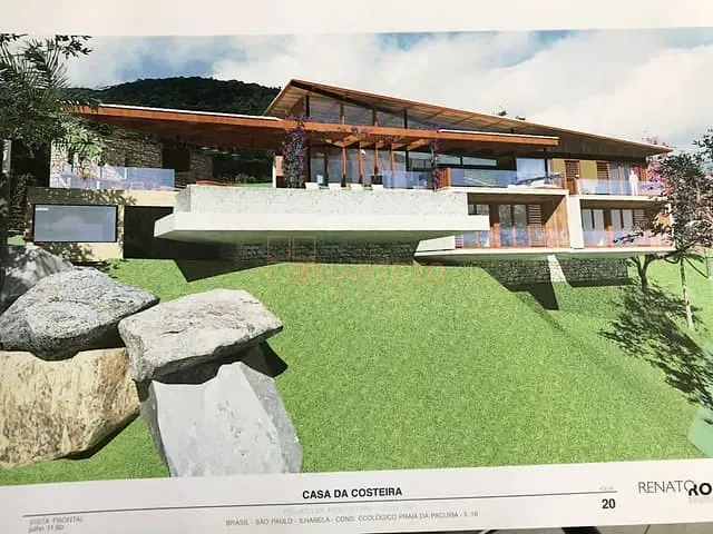 Casa com 3000m² 5 quartos e 6 banheiros, à venda, no bairro Pacuíba em Ilhabela