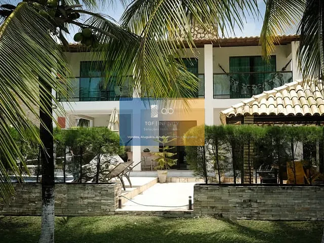 Casa 6 quartos e 8 banheiros, para alugar, no bairro Muro Alto em Ipojuca