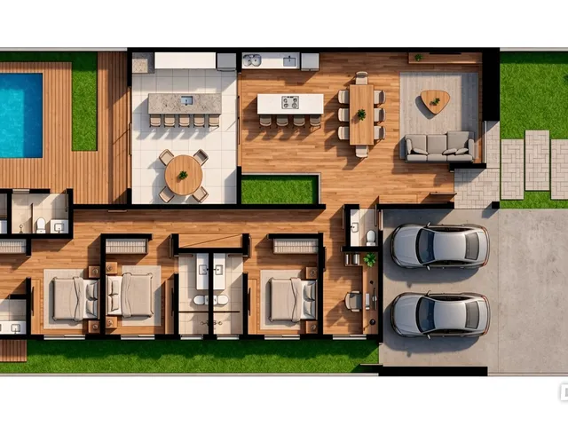 Casa com 390m² 3 quartos e 4 banheiros, à venda, no bairro Jardim Residencial Fibra em Nova Odessa
