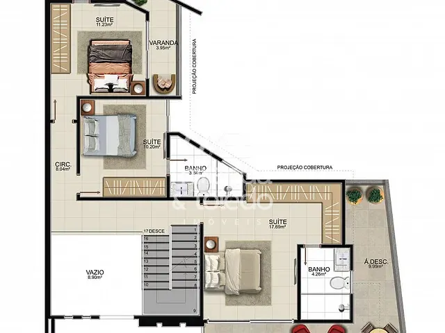 Casa com 185m² 3 quartos e 4 banheiros, à venda, no bairro Praia do Morro em Guarapari