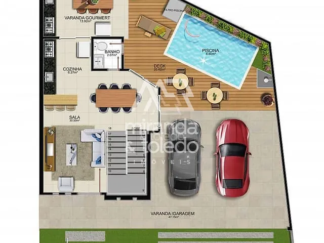 Casa com 185m² 3 quartos e 4 banheiros, à venda, no bairro Praia do Morro em Guarapari