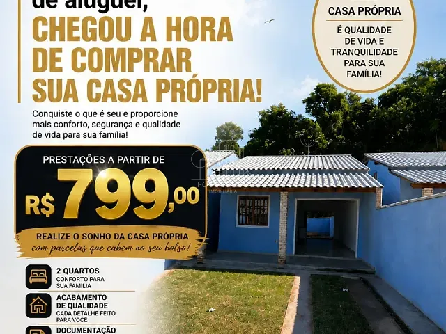 Casa com 360m² 2 quartos e 2 banheiros, à venda, no bairro Ipiranga (Guia de Pacobaíba) em Magé
