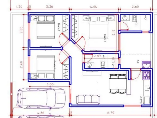 Casa 3 quartos e 2 banheiros, à venda, no bairro Popular Nova em Corumbá