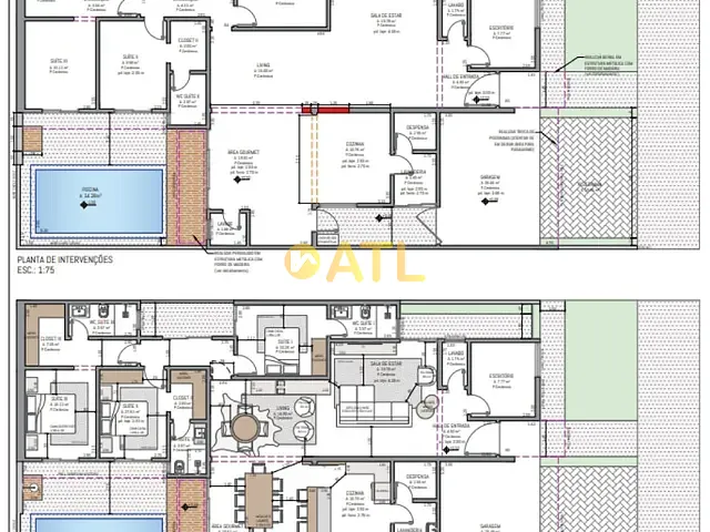 Casa 3 quartos e 5 banheiros, à venda, no bairro Loteamento Santa Fé Gold Place em Ourinhos
